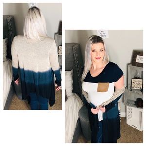 Sweaters - Glam Knit Tie Dye Ombré Cardigan Sweaters - Glam Knit Tie Dye Ombré Cardigan